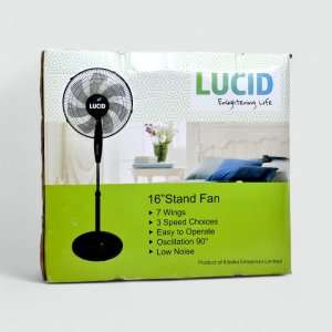 Lucid Stand Fan Without Remote 16" 7blades
