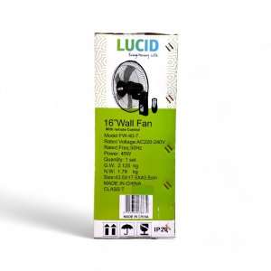 LUCID WALL FAN 16" FW40-7 - Remote 3
