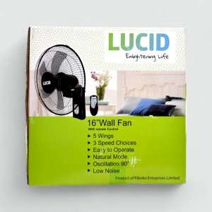 LUCID WALL FAN 16" FW40-7 - Remote 2