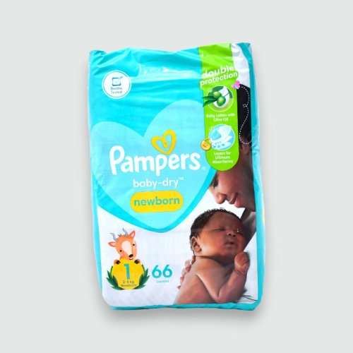 PAMPERS Jumbo S1 (2-5Kg)-(2x66s)