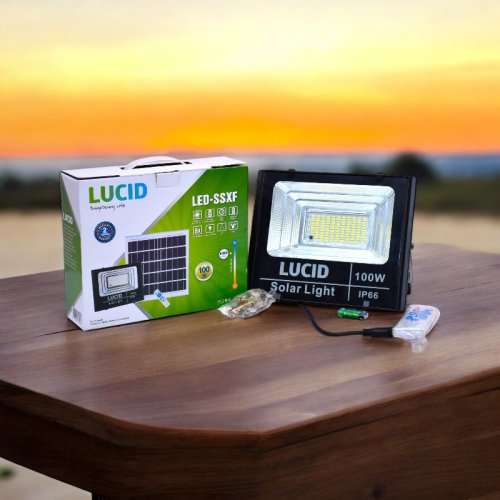 LUCID SOLAR FLOOD LIGHT 100W