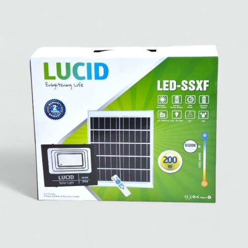 LUCID SOLAR FLOOD LIGHT 200W
