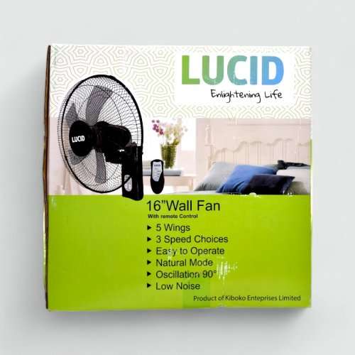 LUCID WALL FAN 16" FW40-7 - Remote