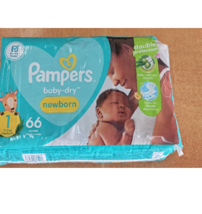 PAMPERS Jumbo S1 (2-5Kg)-(2x66s)