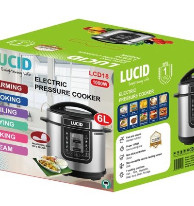 LUCID ELECTRIC PRESSURE COOKER 6L LCD18 DIGITAL 2