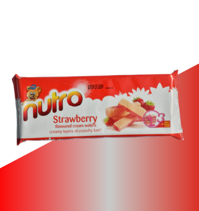 NUTRO Strawberry flavoured cream  wafers 75g