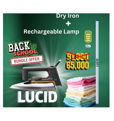 Dry Flat Iron + Rechargeable Lamp | Back To School