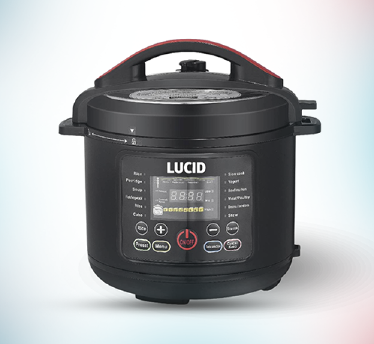 Lucid Elec Pressure Cooker Digtl RHD832 8L