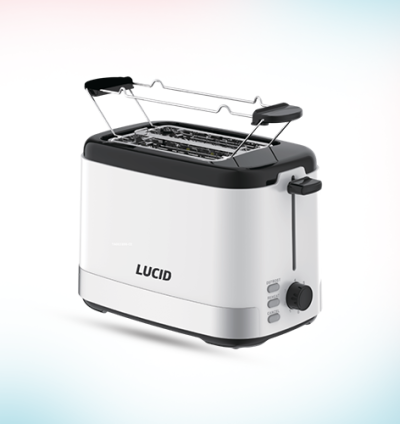 Lucid 2 Slice Toaster with Warming Tray