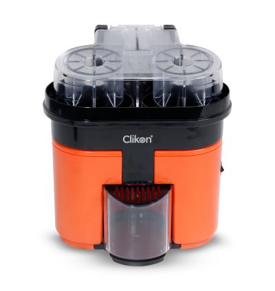 Clikon - Juice Extractor, Citrus Orange & Black Coloring, Dual Squeezers - CK2258