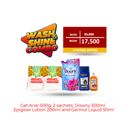 Wash and Shine Ariel, Downy Combo