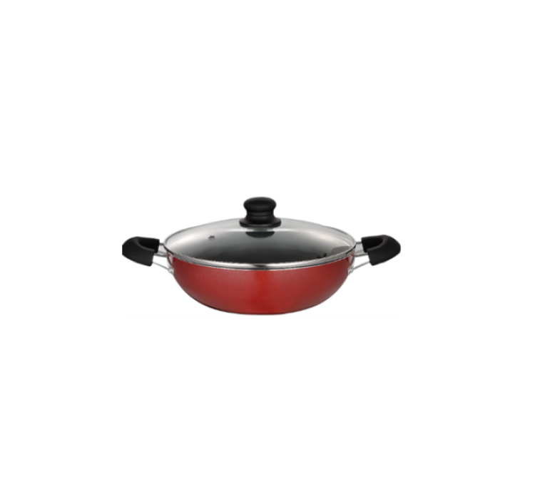 HOMEWAY NONSTICK WOK WITH LID 28 CM-HW231