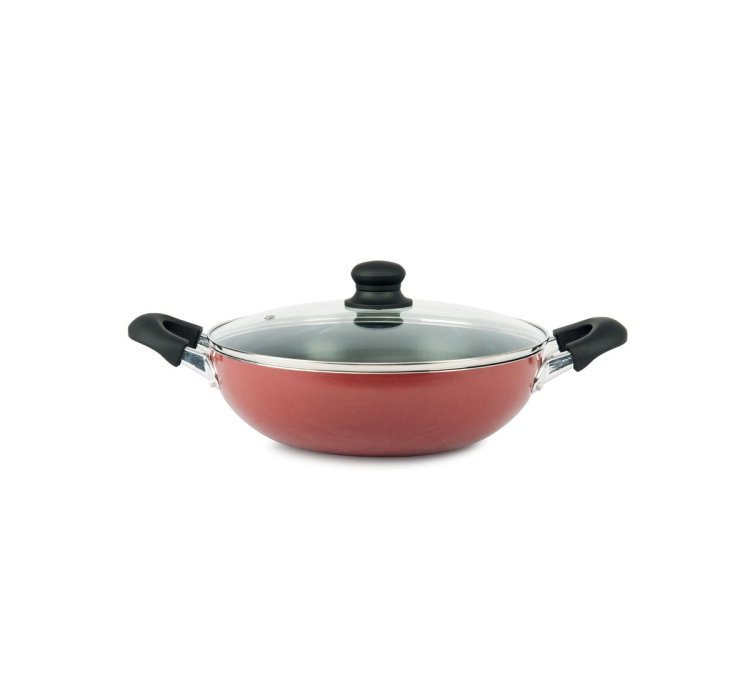 HOMEWAY NONSTICK WOK WITH LID 28 CM-HW231