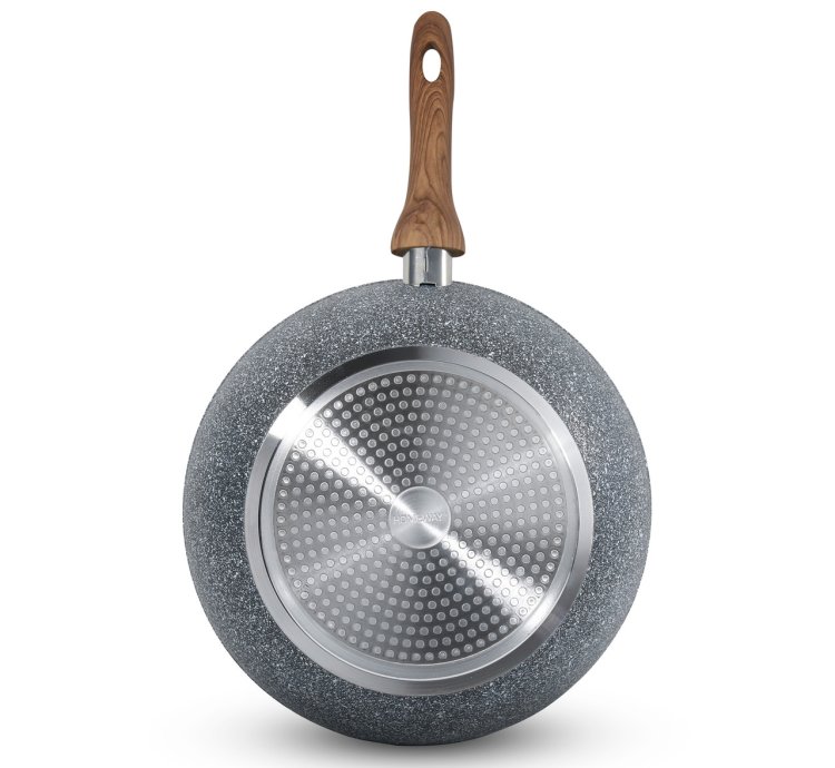 HOMEWAY 28CM MARBLE WOK - FORGED -HW3417