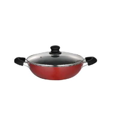 HOMEWAY NONSTICK WOK WITH LID  30 CM - HW232