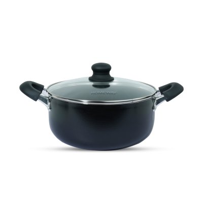 HOMEWAY NONSTICK CASSEROLE 28 CM- INDUCTION BOTTOM - HW252