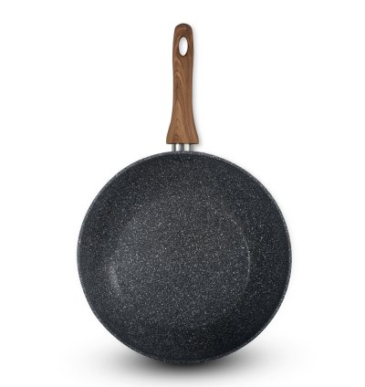 HOMEWAY 28CM MARBLE WOK - FORGED -HW3417 5