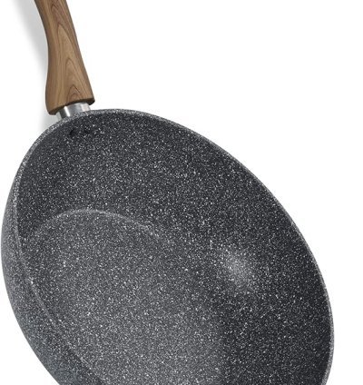 HOMEWAY 30CM MARBLE WOK - FORGED -HW3418
