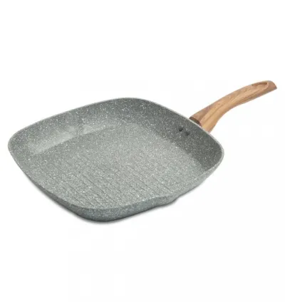 HOMEWAY MARBLE GRILL PAN 28 CM - FORGED - HW3529