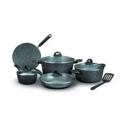 HOMEWAY 10 PCS MARBLE COOKWRE SET-FORGED (ETERNAL COLLECTION) - HW3696