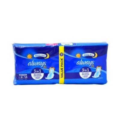 Always Maxi Thick Blue Double Pack XL (14pcs) (185895)  T5