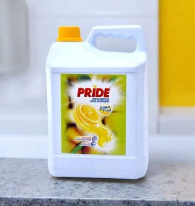 Pride Multi-purpose Liquid Detergent, lemon Fresh 5Ltr