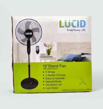 Lucid Stand Fan with Remote 16" 5blades