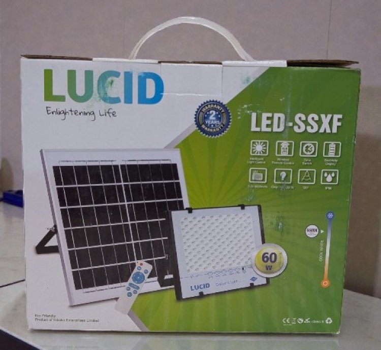 LUCID SOLAR FLOOD LIGHT 60W