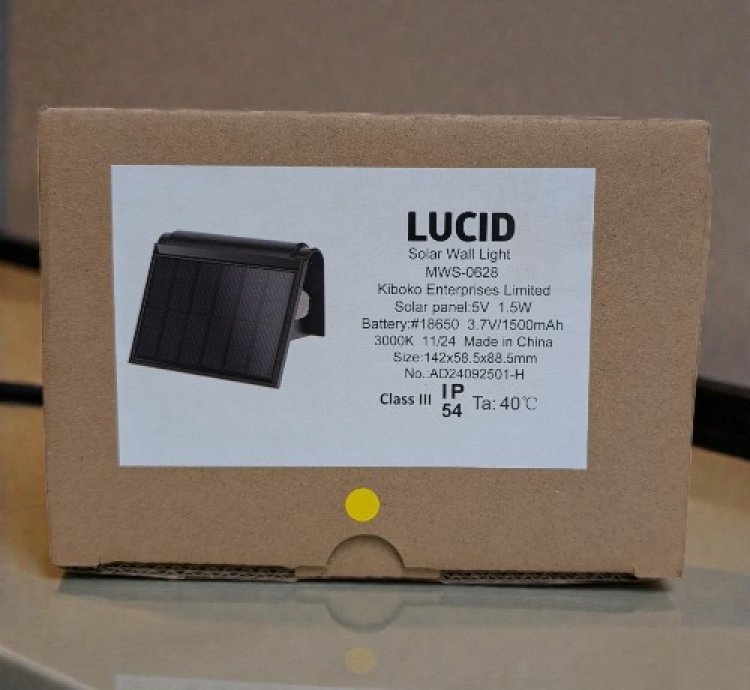 Lucid Solar GardenFence Lamp MWA-0628 1.5W