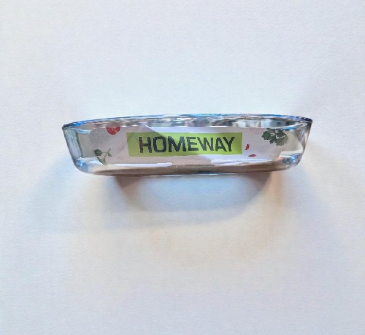 HOMEWAY OVAL GLASS TRAY 2.2 L-HW3644