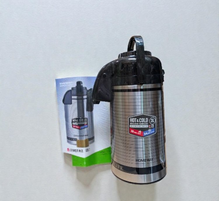 HOMEWAY SS DBLEWALL AIRPOT VACUUM FLASK 4L-HW1198