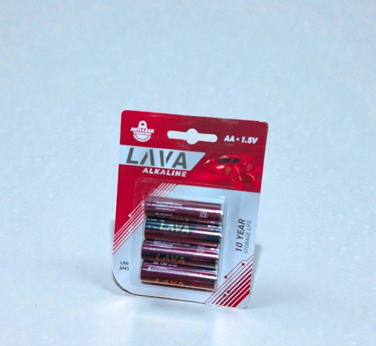 LAVA ALKALINE BATTERIES AA4 10x10