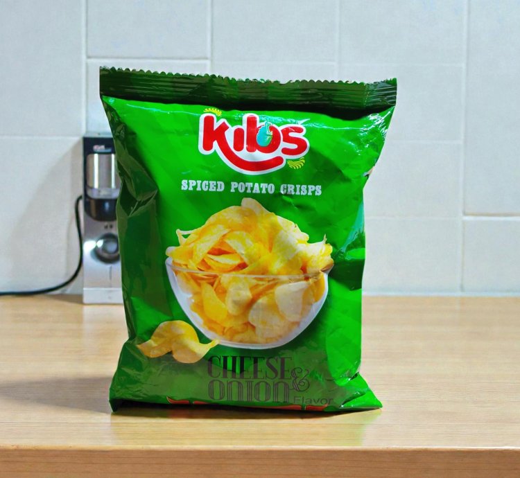 KIBS POTATO CRISPS 48X30gr - Cheese & Onion