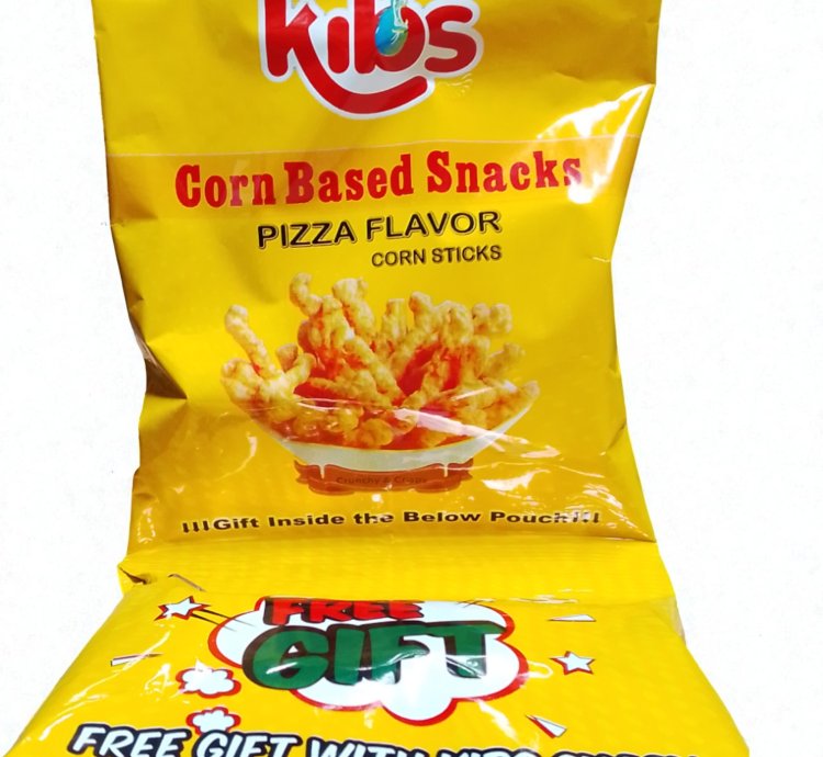 KIBS CORN STICKS WITH FREE GIFTS 30X20 GM - PIZZA