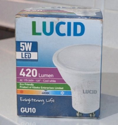 LUCID LED-GU10-P5WSPOT ON