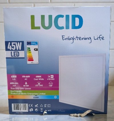 LUCID LED 6060-45W-NS Ceiling Panel