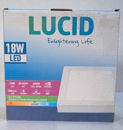 LUCID LED Surface Panel CDLSq 18w