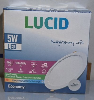 LUCID PANEL LIGHT 5W 3CCT ECONOMY