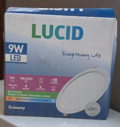 LUCID PANEL LIGHT 9W 3CCT ECONOMY
