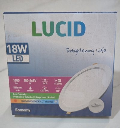 LUCID PANEL LIGHT 18W 3CCT ECONOMY