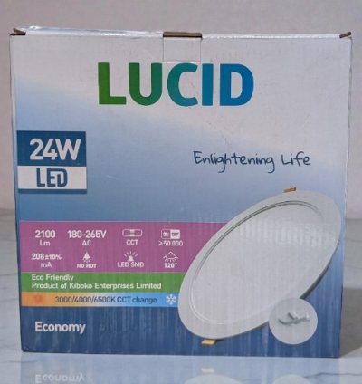 LUCID PANEL LIGHT 24W 3CCT ECONOMY