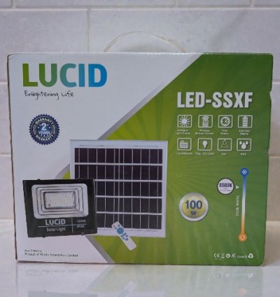 LUCID SOLAR FLOOD LIGHT 100W