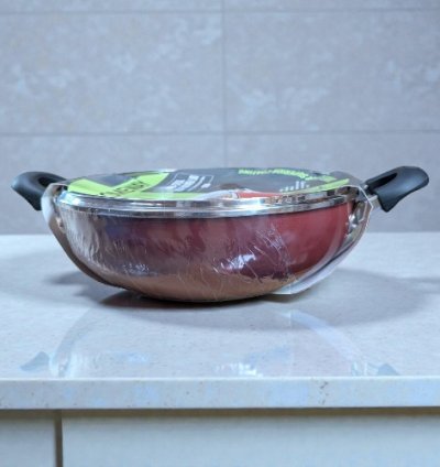 WOK WITH LID - NONSTICK-30 CM-HW232