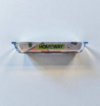 HOMEWAY RECTANGLE GLASS TRAY 2.2L-HW3641