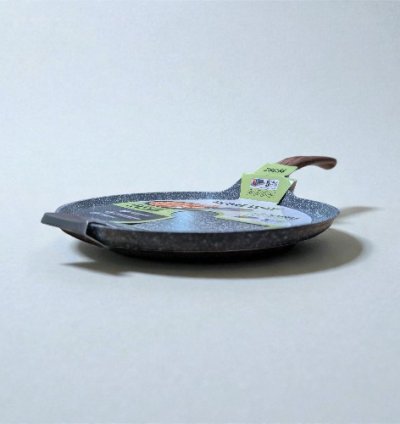 HOMEWAY 28CM MARBLE FLAT PAN - FORGED -HW3420