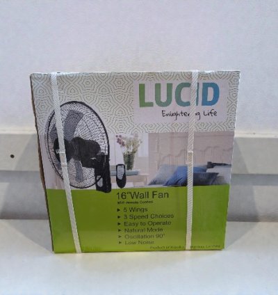 LUCID WALL FAN 16" FW40-7 - Remote