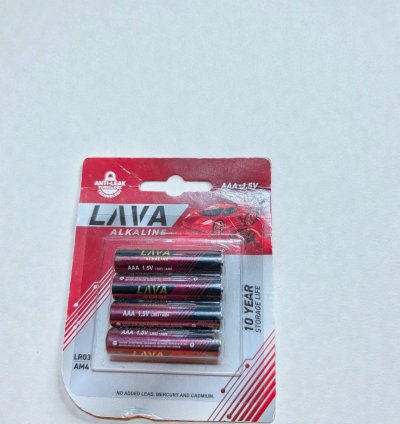 LAVA ALKALINE BATTERIES AAA4 10x10