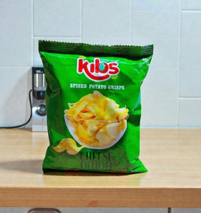 KIBS POTATO CRISPS 48X30gr - Cheese & Onion
