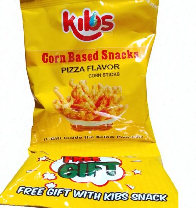 KIBS CORN STICKS WITH FREE GIFTS 30X20 GM - PIZZA