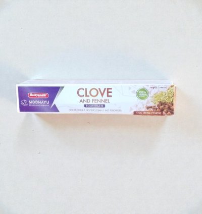 Siddhayu Clove and Fennel Toothpaste 96X70Gms